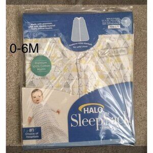 halo 0-6M muslin sleep sack Triangles